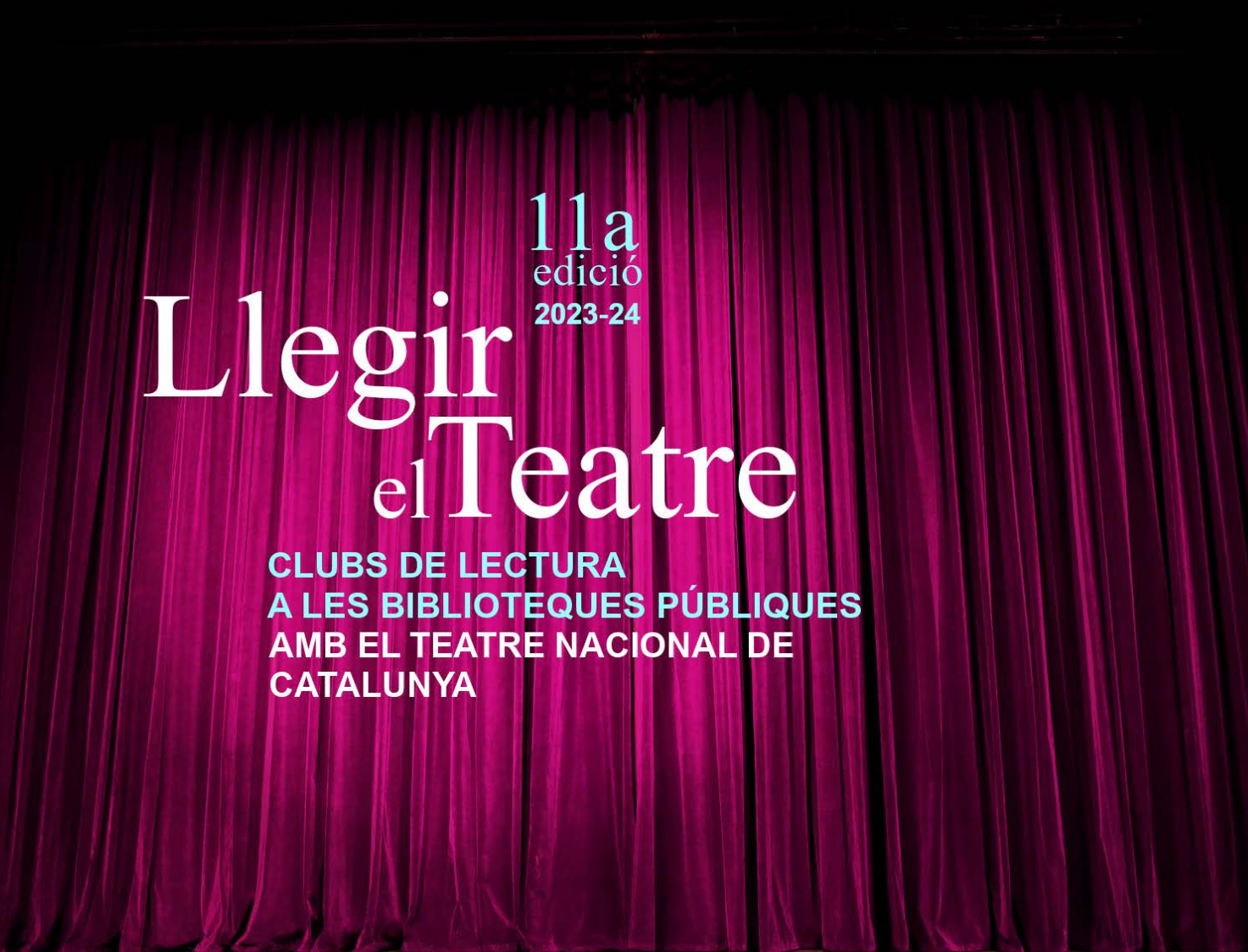 Cartell Llegir el Teatre 2023-24