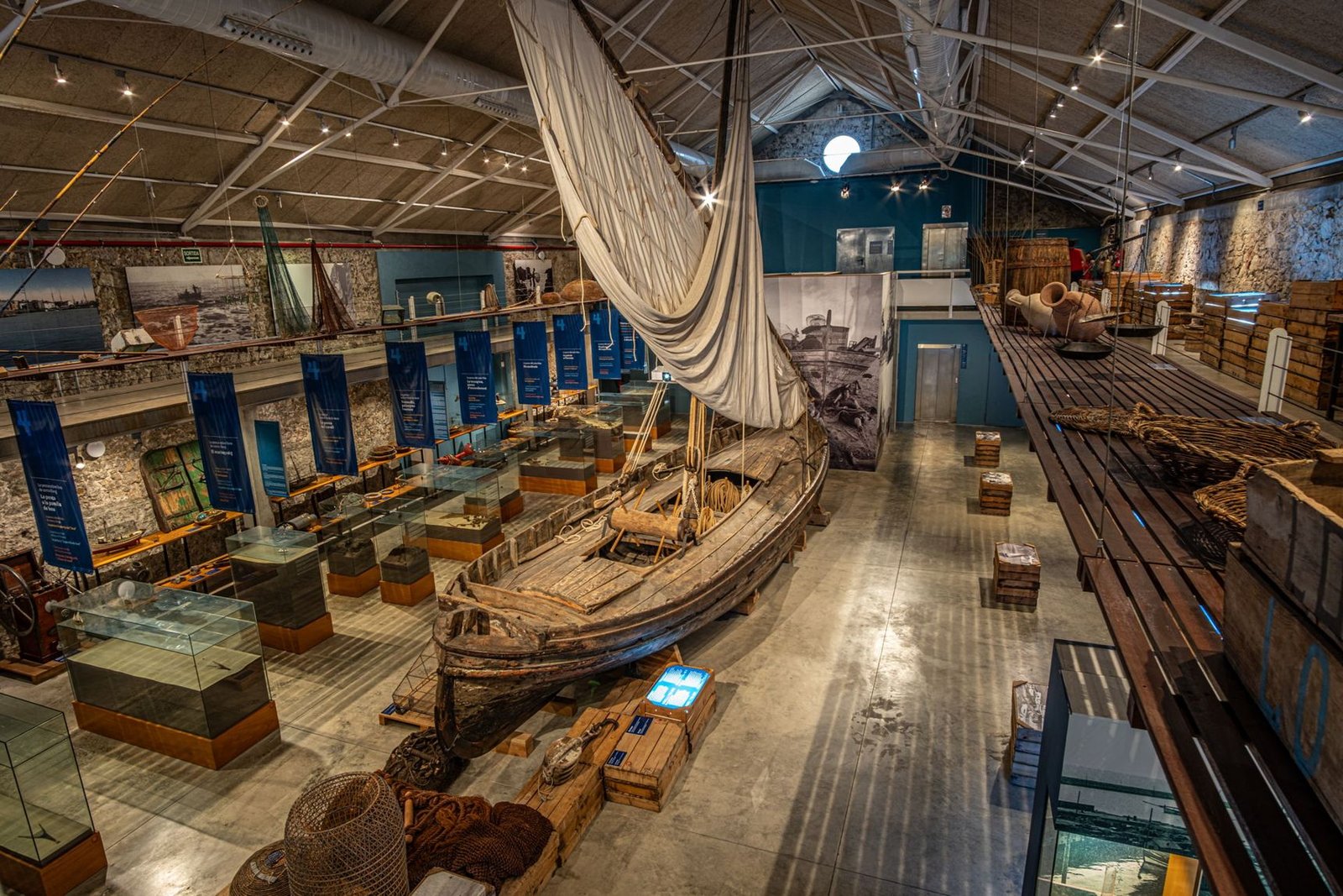 Exposició permanent del museu de la pesca