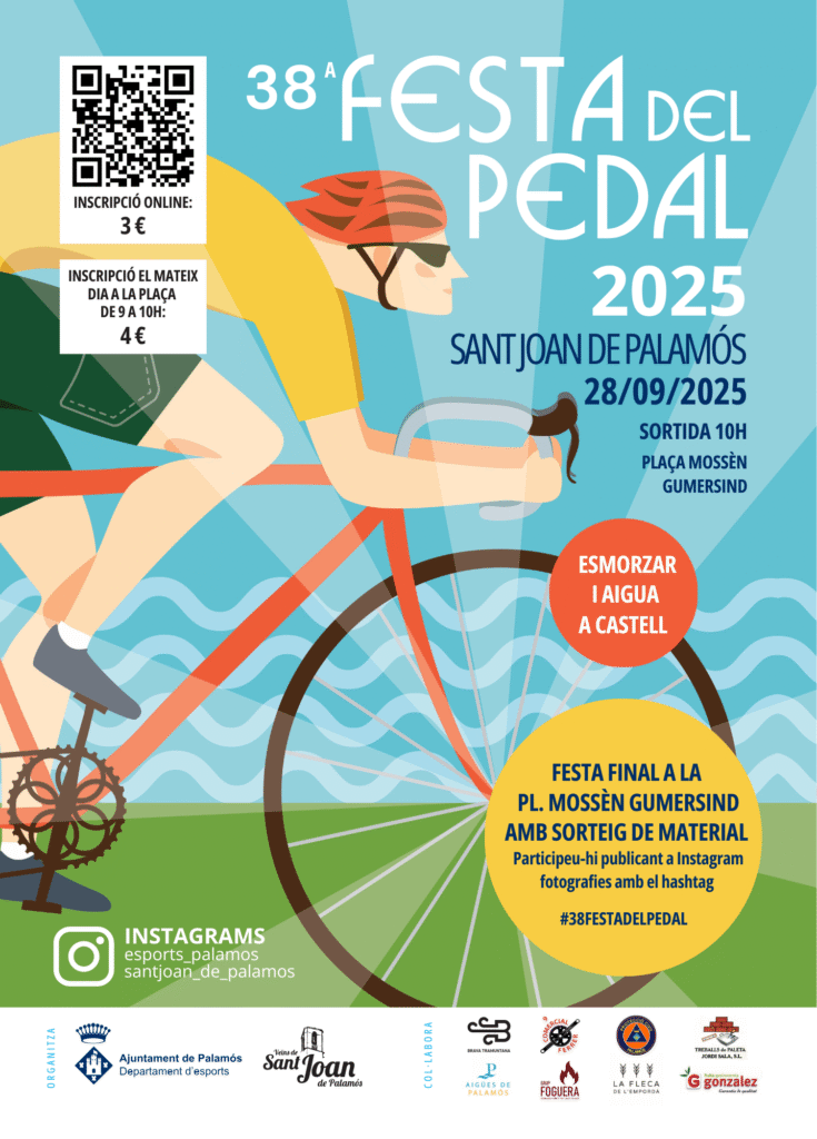 38a Festa del Pedal 1 Cartell festa del pedal 2025