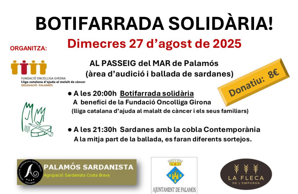 Botifarrada25 Cartell tallat
