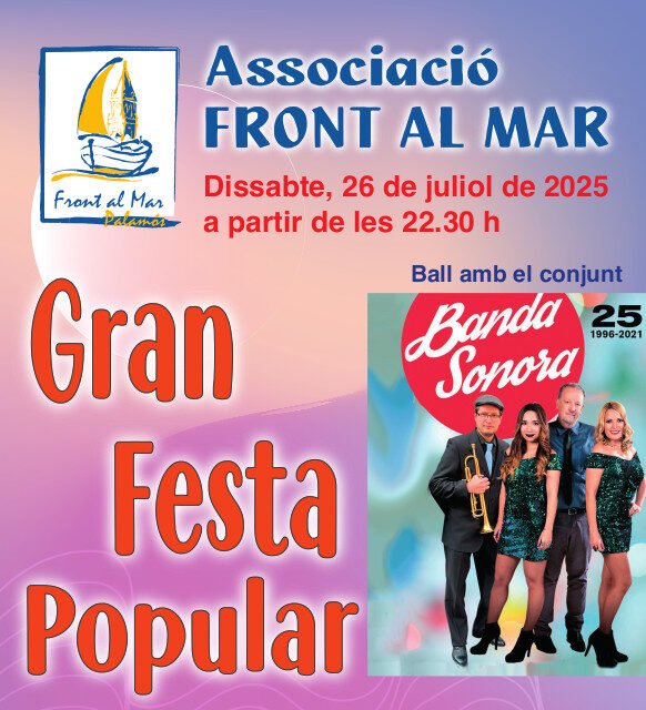 Gran festa popular - Front al Mar 4 flyer festa front al mar 2025 1 e1752752885313