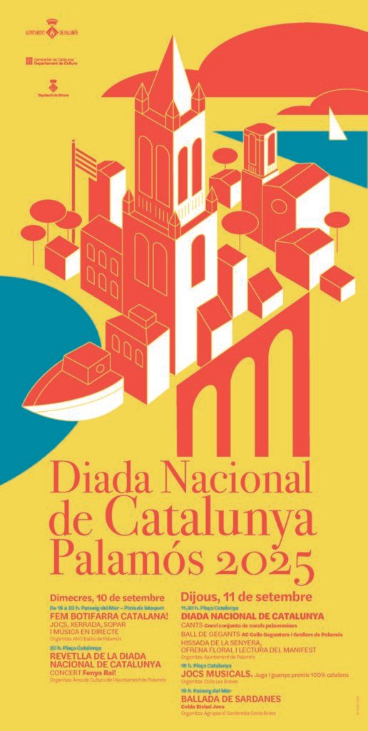 Celebració de la Diada Nacional de Catalunya 2 Cartell de la Diada Palamos 2025
