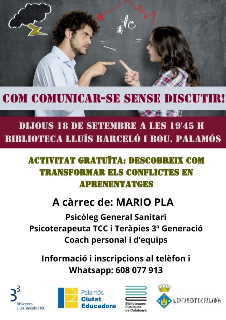 Xerrada com comunicarse sense discutir. Biblio Palamos 4