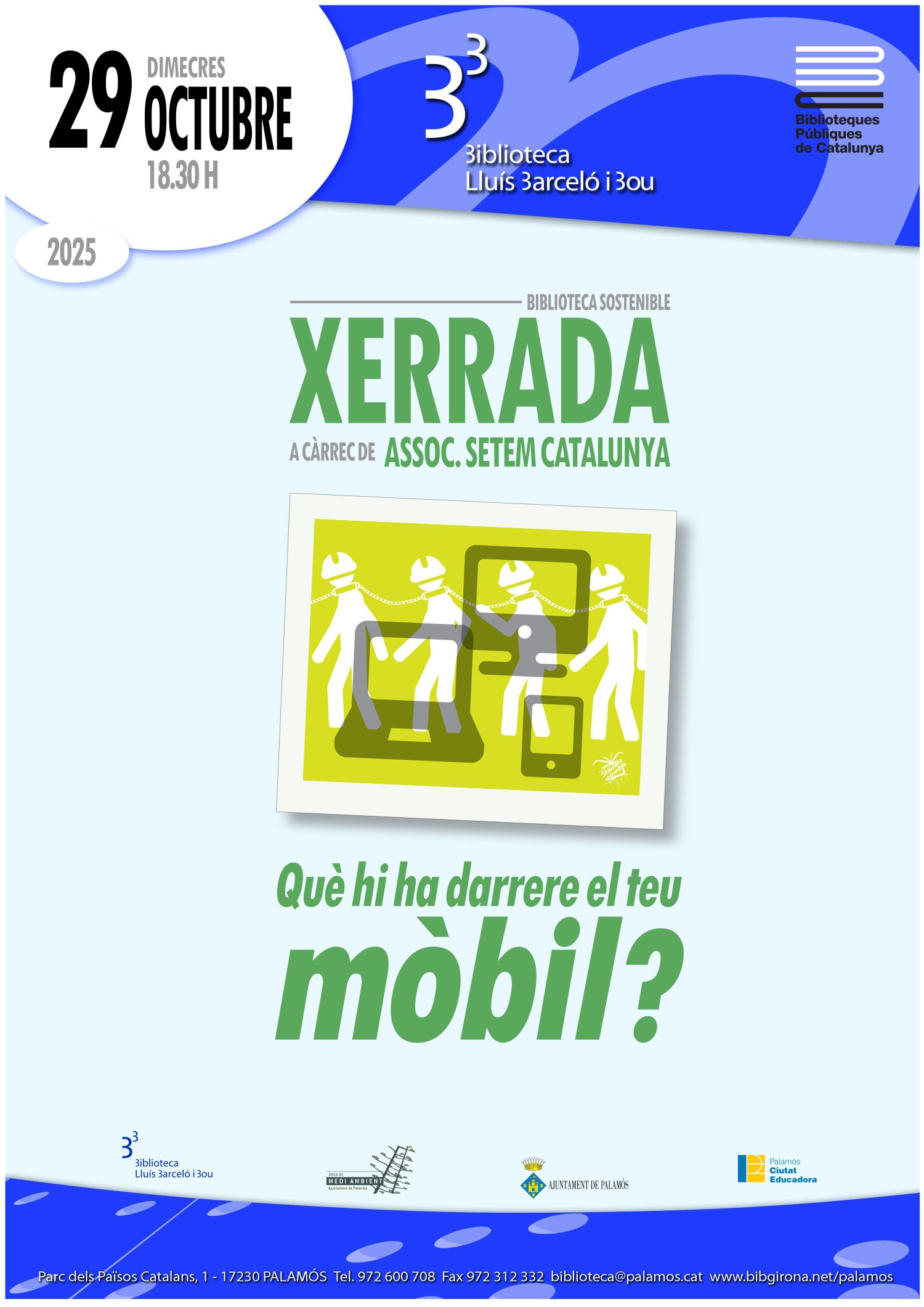 Cartell xerrada Darrere Mòbil