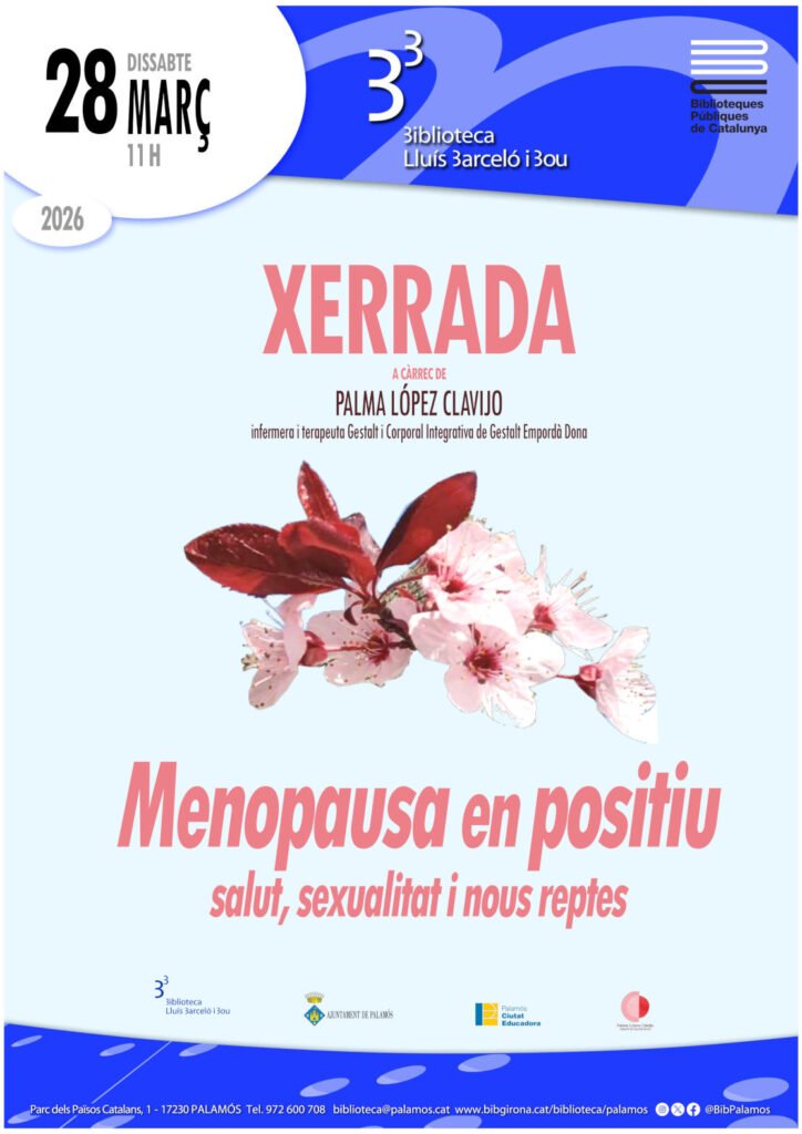 Xerrada: Menopausa en positiu 1 Cartell Xerrada menopausa positiu