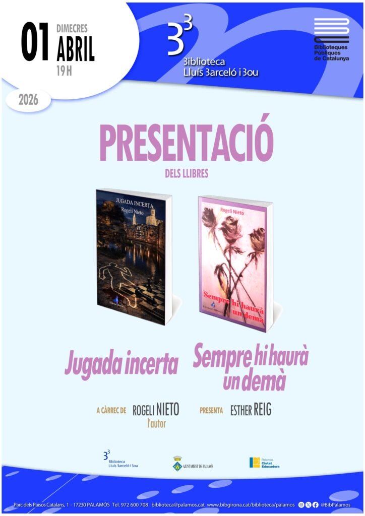 Cartell Presentacions Rogeli Nieto