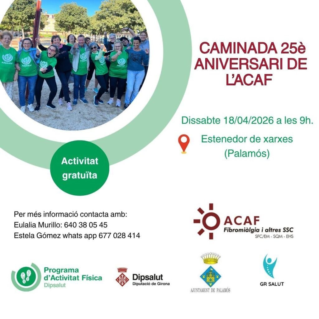 Caminada solidària 25è Aniversari ACAF Baix Empordà 1 Caminada solidaria 2026