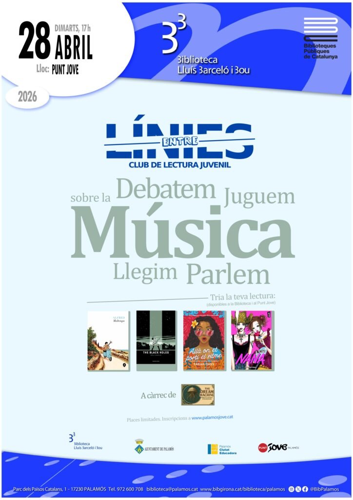 Club de lectura juvenil "Entre línies" 1 Cartell CLJ 04