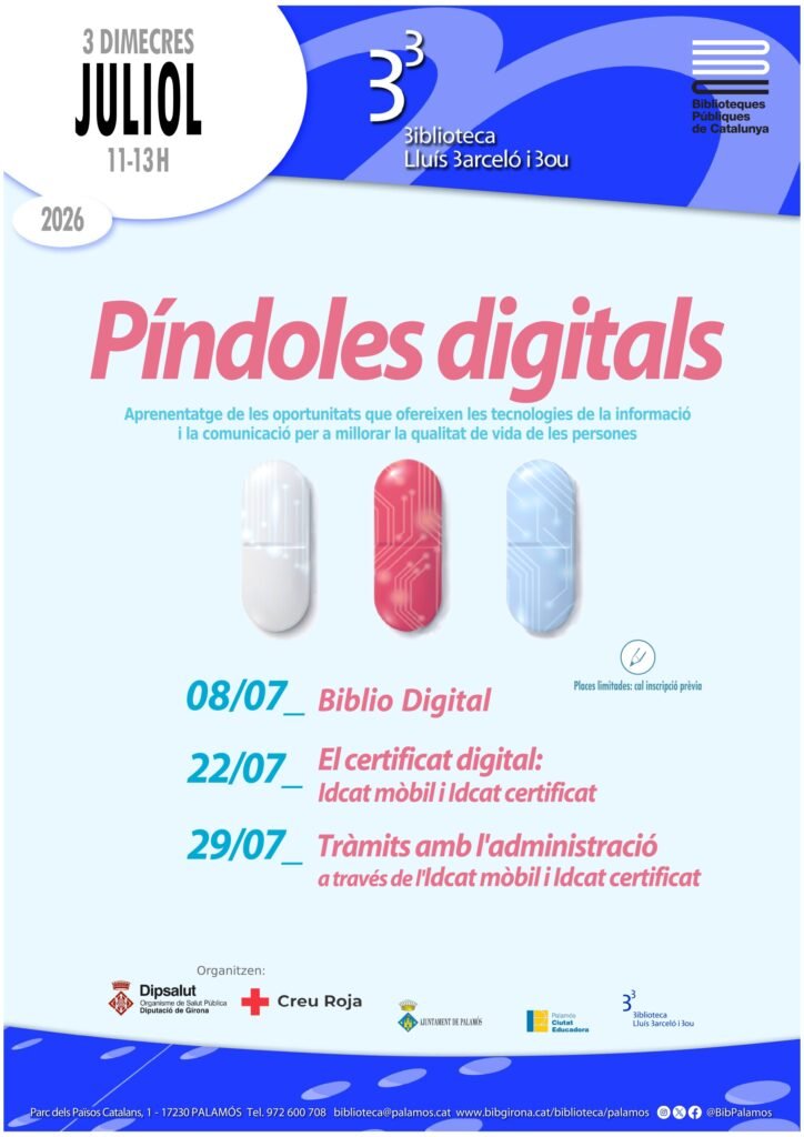 Cartell Pindoles digitals Juliol26
