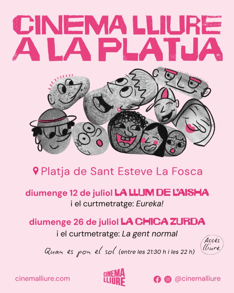 cartell Cinema Lliure a la Platja